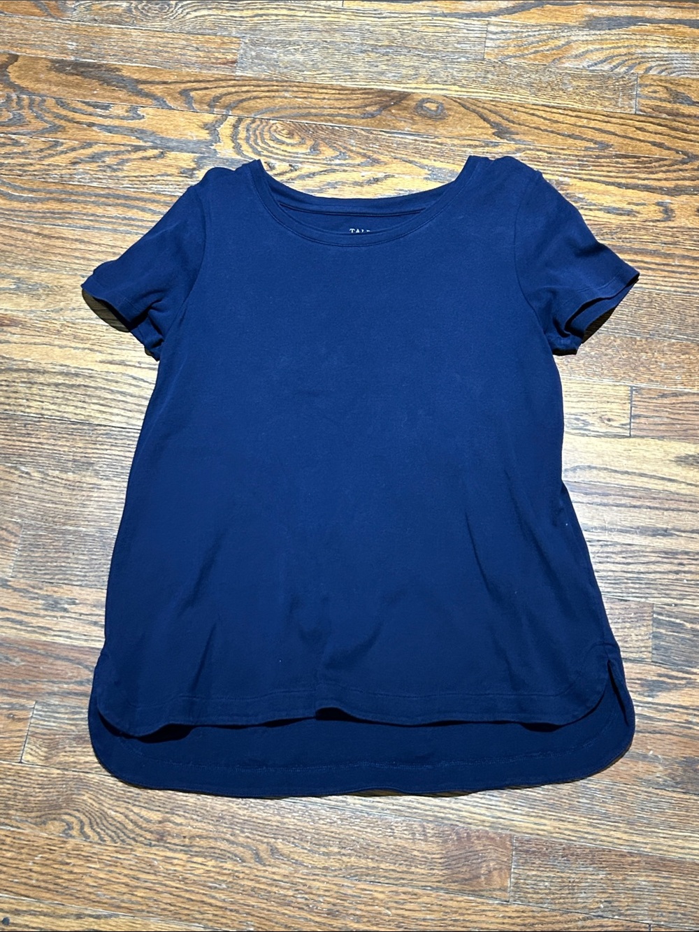 Talbots Navy Short Sleeve Crewneck Tee
